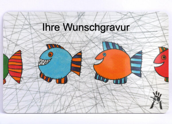 Fische mit Gravur