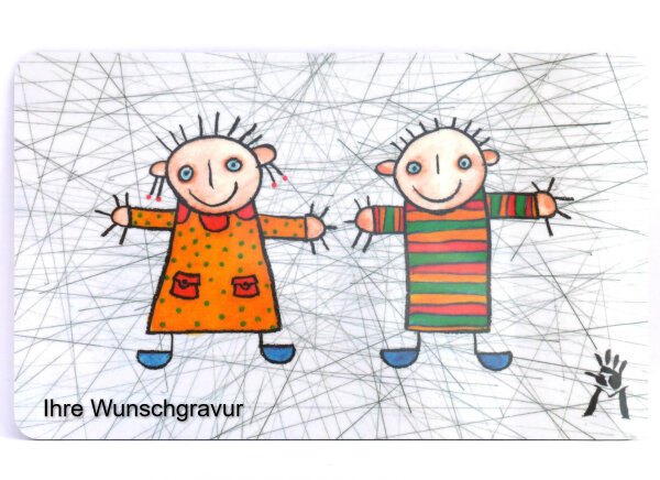 Männchen klein mit Gravur